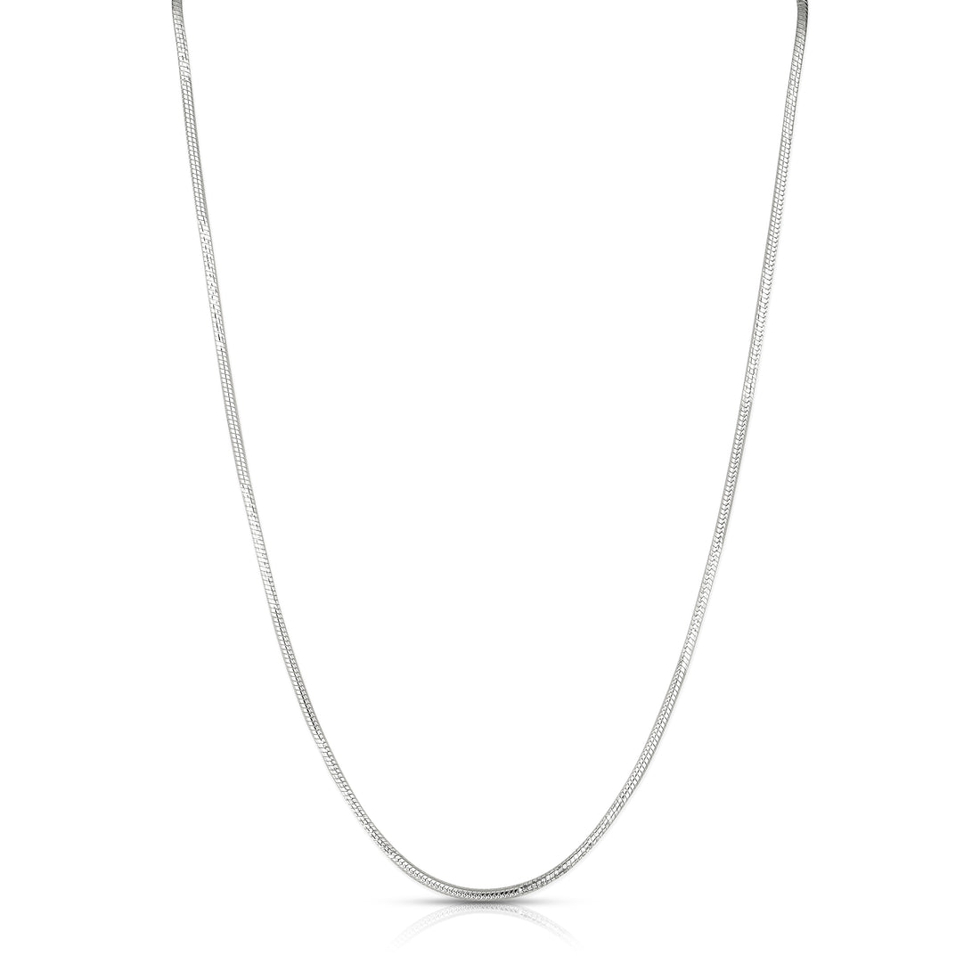 Graceful 925 Sterling Silver Smooth Flow Chain for Women