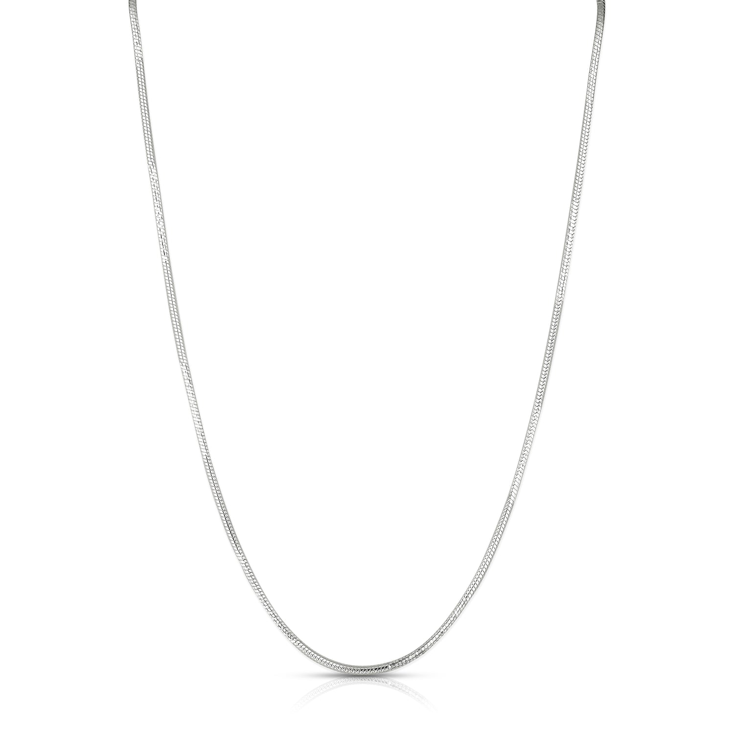 Graceful 925 Sterling Silver Smooth Flow Chain for Women
