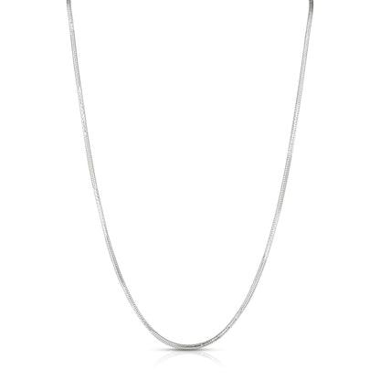 Graceful 925 Sterling Silver Smooth Flow Chain for Women