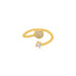 Graceful Gold Plated Silver Ring Online