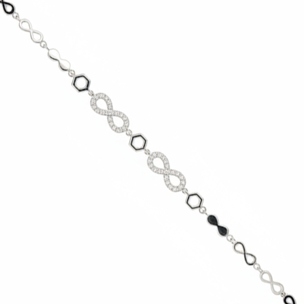 SILVER925 INFINITY MANTEL BRACELET/シルバー Sparkling Infinity Bracelet – ThePrincessJewelry SILVER925