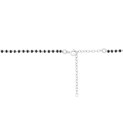Graceful Pink Drops 925 Sterling Silver Mangalsutra Chain Pendant