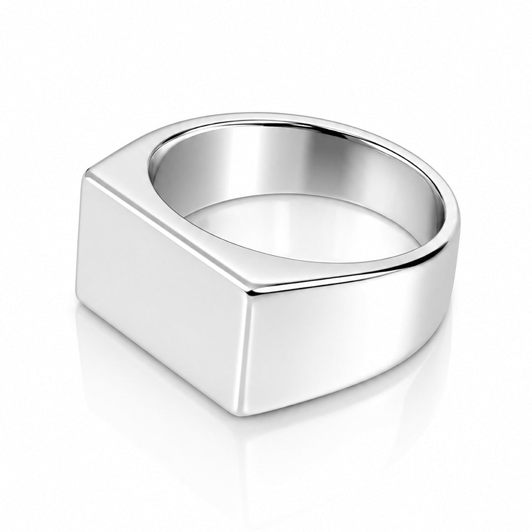 Grand Rectangular Majesty 925 Sterling Silver Ring