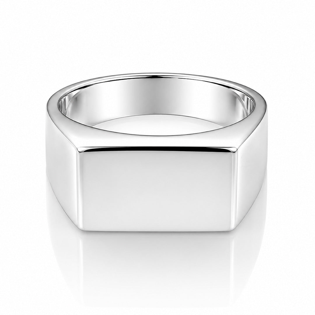 Grand Rectangular Majesty 925 Sterling Silver Ring