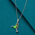 Green Cocktail 925 Sterling Silver Pendant