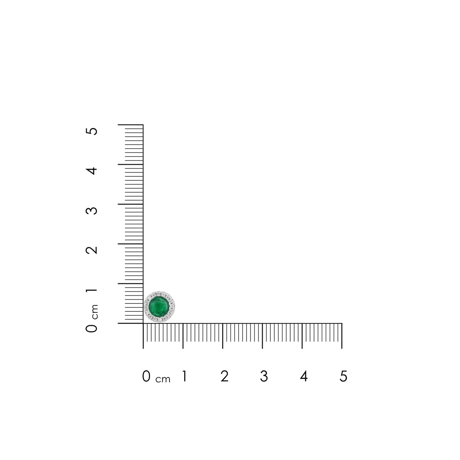 Green Radiance 925 Sterling Silver Halo Earring for Women