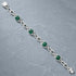 Green Malachite 925 Sterling Silver Bracelet for women