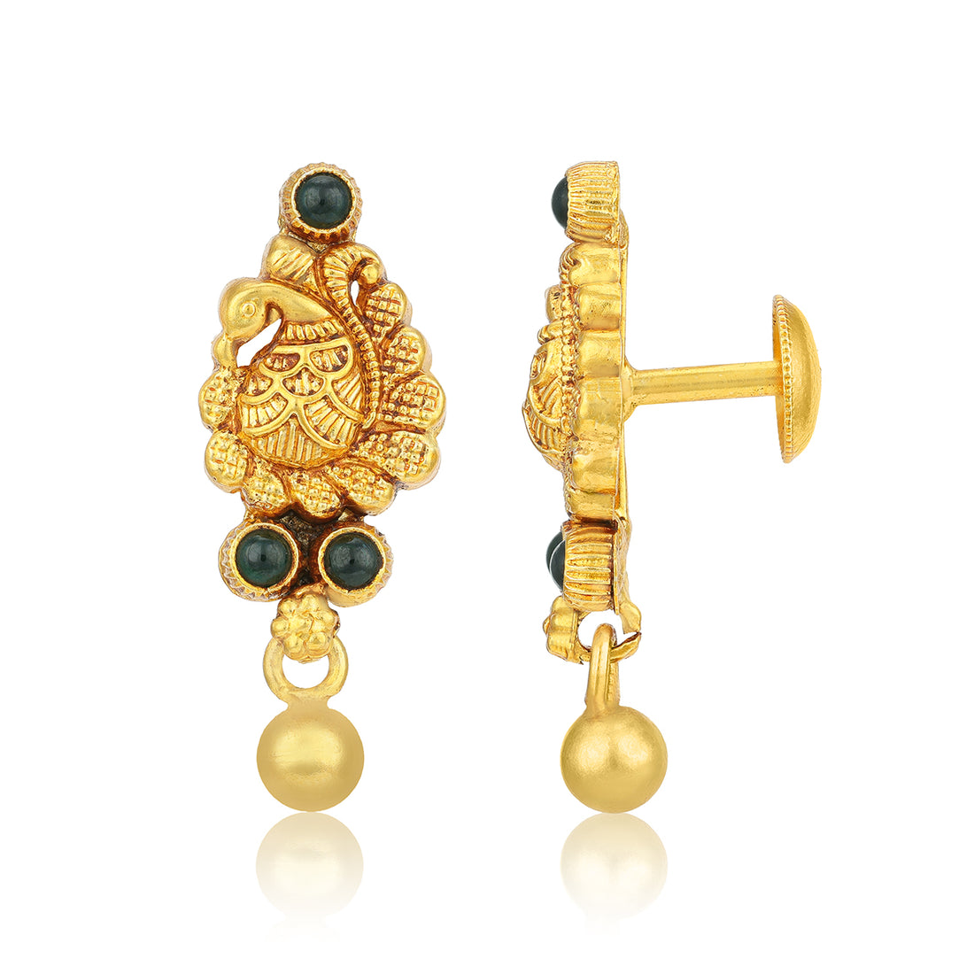 Green Radiance 925 Sterling Silver Drop Earring for Women