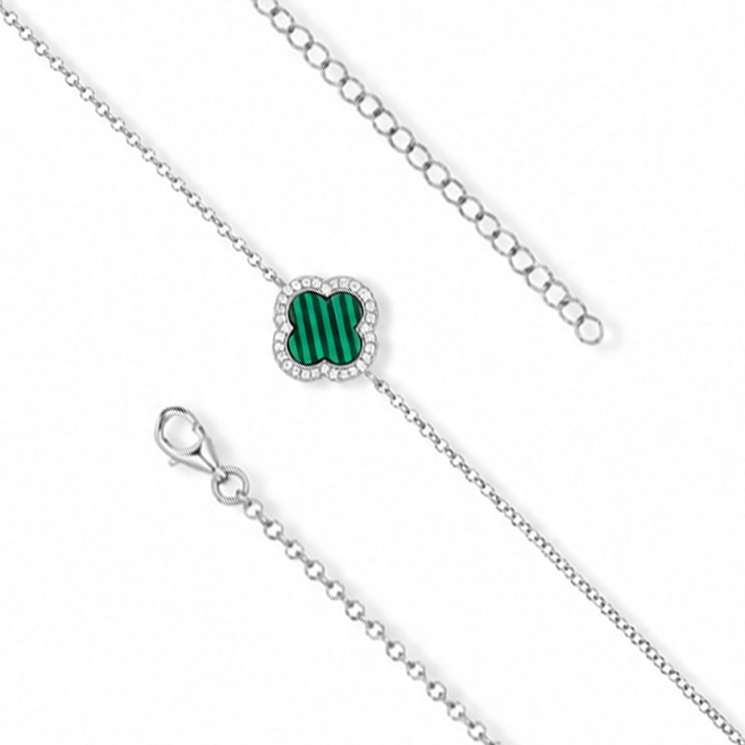 Green clover Clip Bracelet