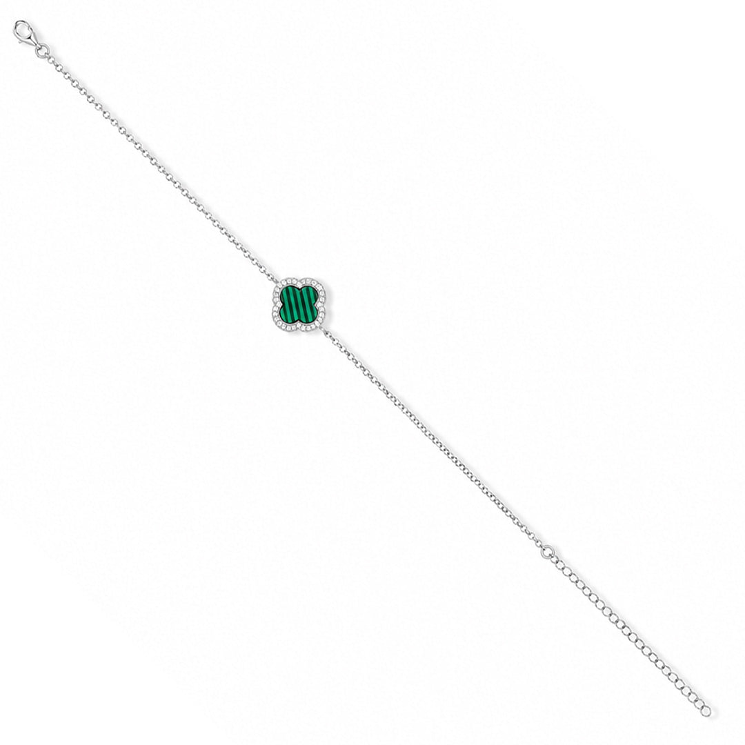 Green clover Clip Bracelet