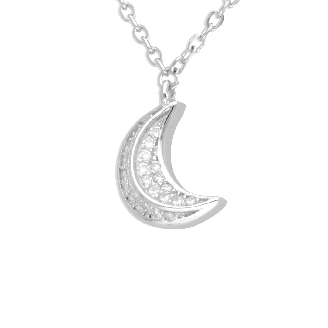 Half Moon Silver Pendant