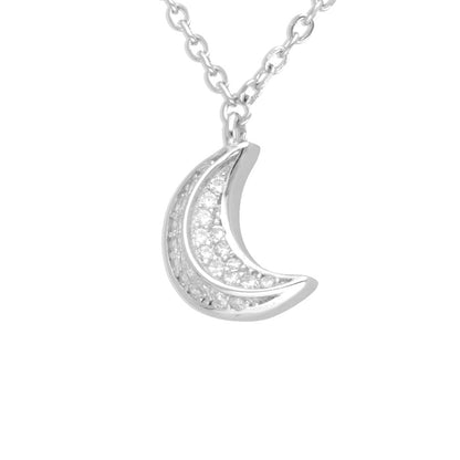 Half Moon Silver Pendant