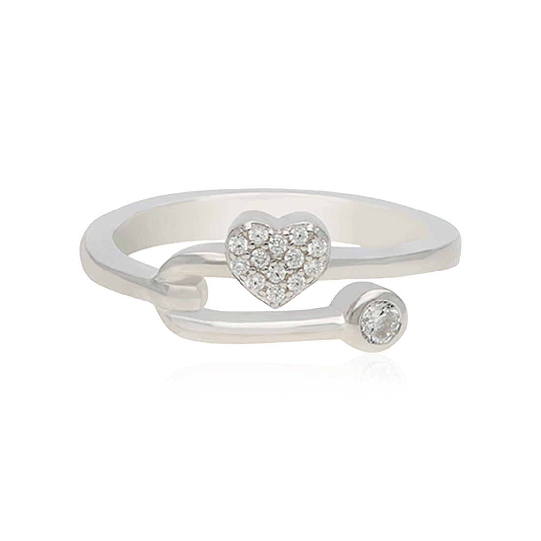 Heartfelt Connection Sparkling Stone Ring