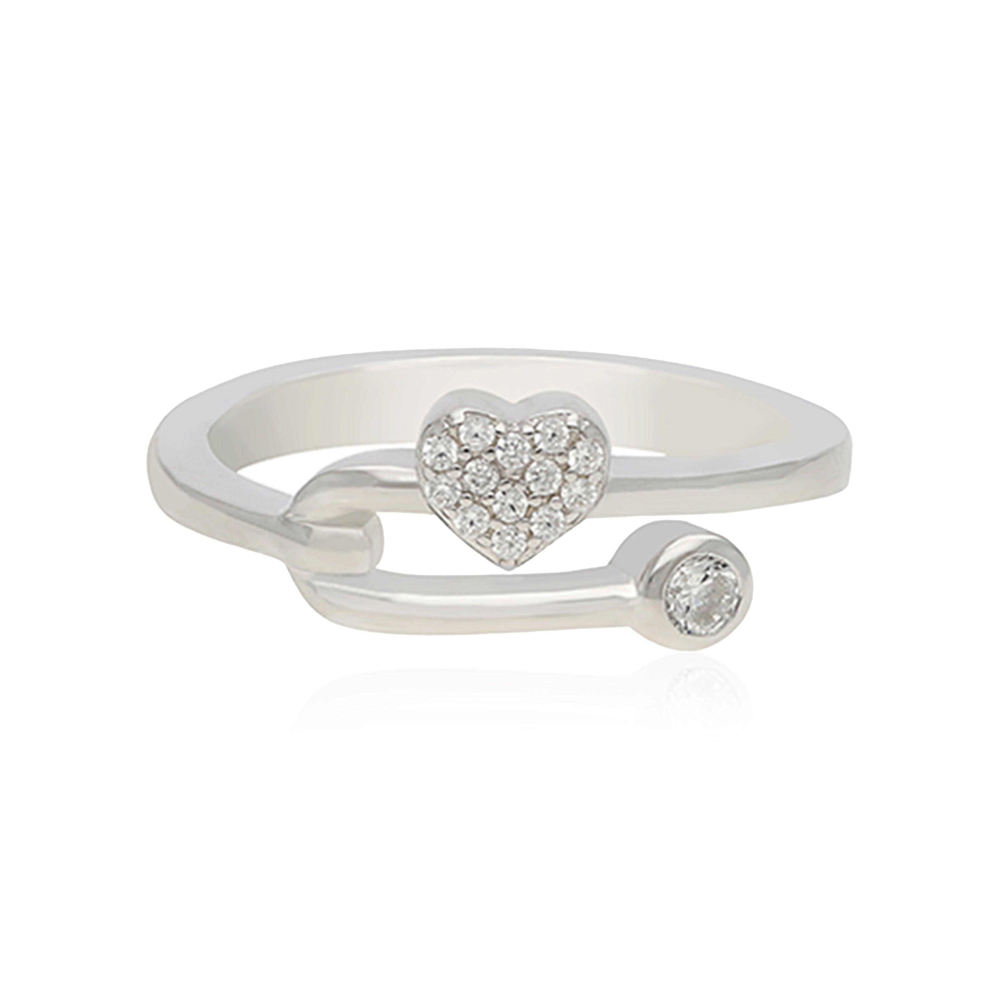 Heartfelt Connection Sparkling Stone Ring