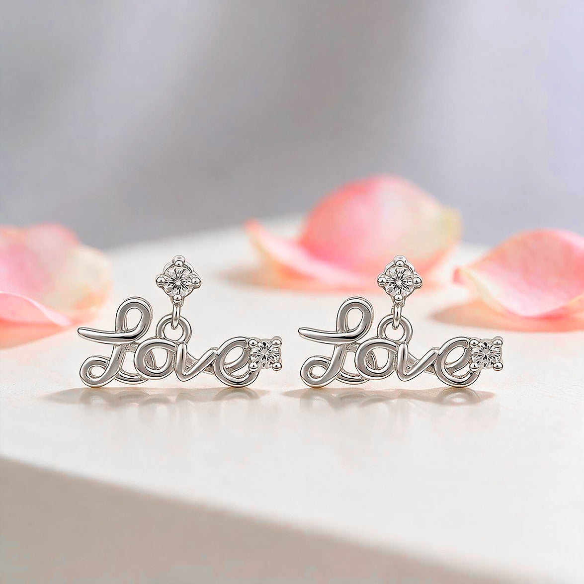 Heartscript 925 Sterling Silver Earring