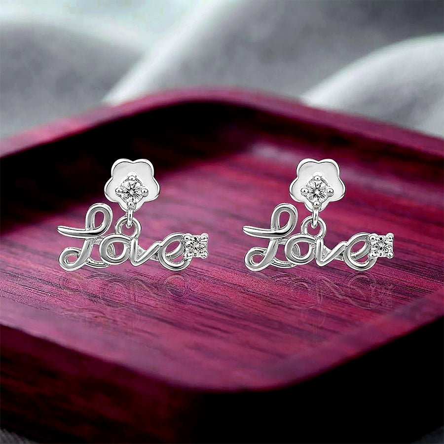 Heartscript 925 Sterling Silver Earring
