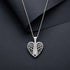 Heavenly Grace 925 Sterling Silver Winged Heart Pendant