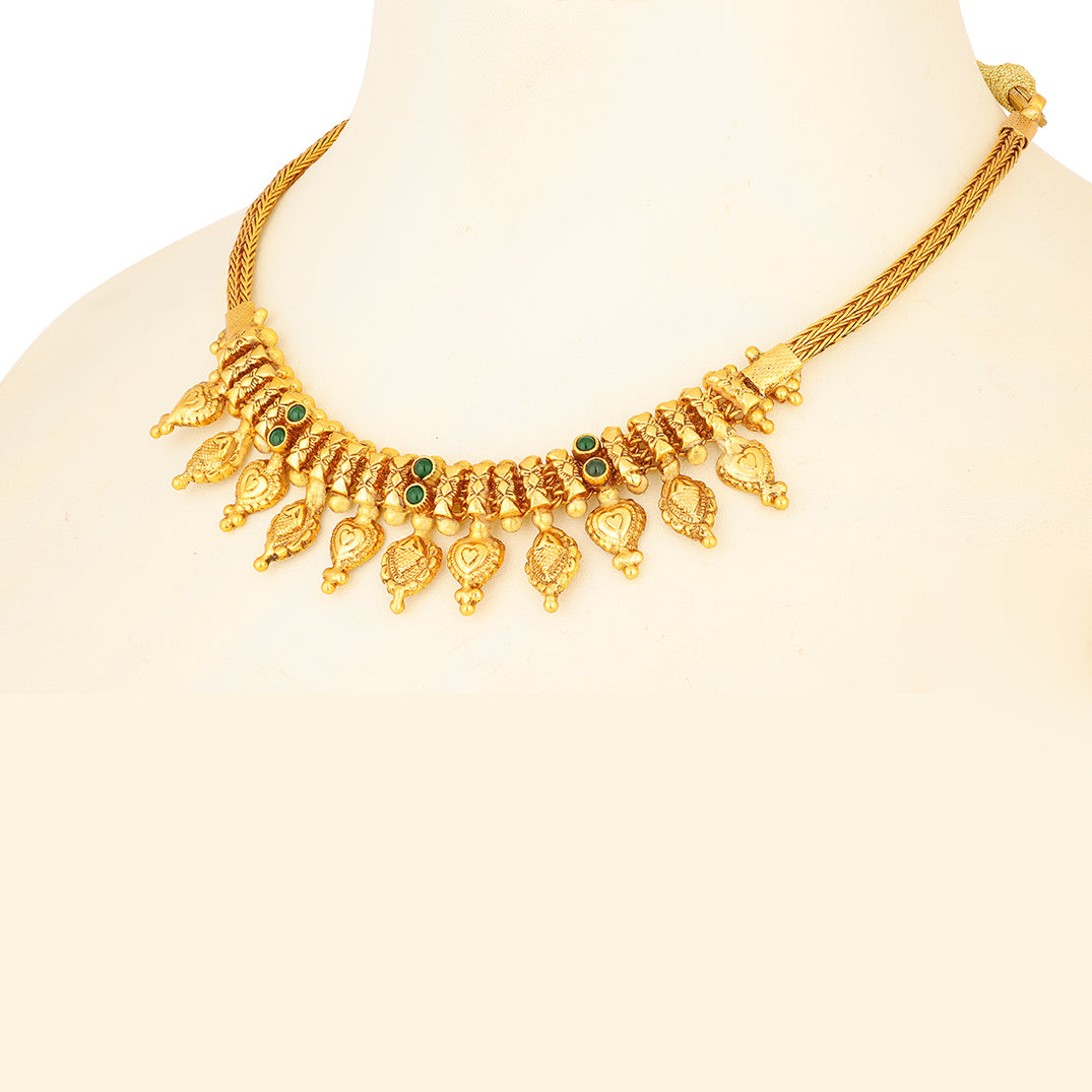 Heritage Leaf Charm 925 Sterling Silver Necklace for Women