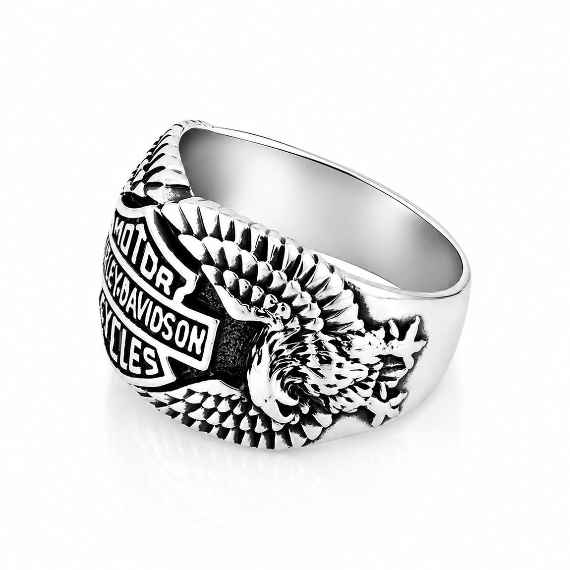 Heritage Rider Motor Harley Davidson Cycles 925 Sterling silver Ring