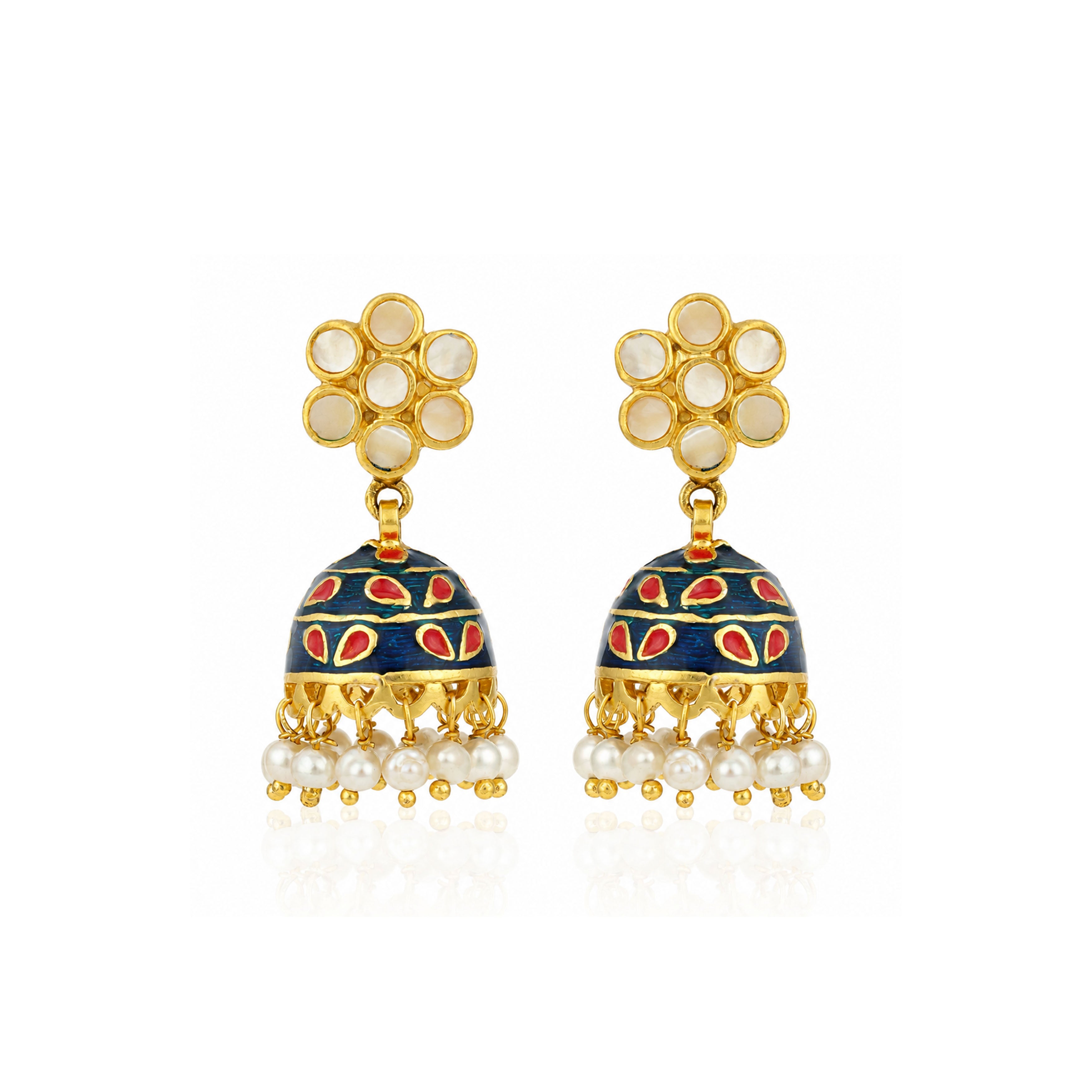 Heritage Enamel Grace 925 Sterling Silver Earring