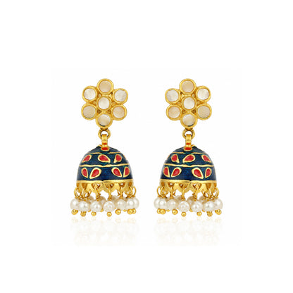 Heritage Enamel Grace 925 Sterling Silver Earring