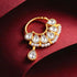 Heritage Pearl Kundan Silver Nose Ring