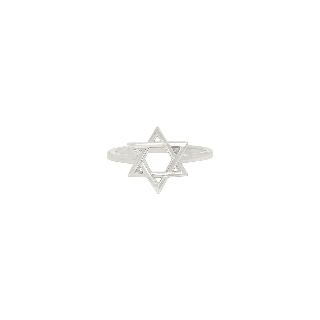 Hexagram Silver ring IT0389