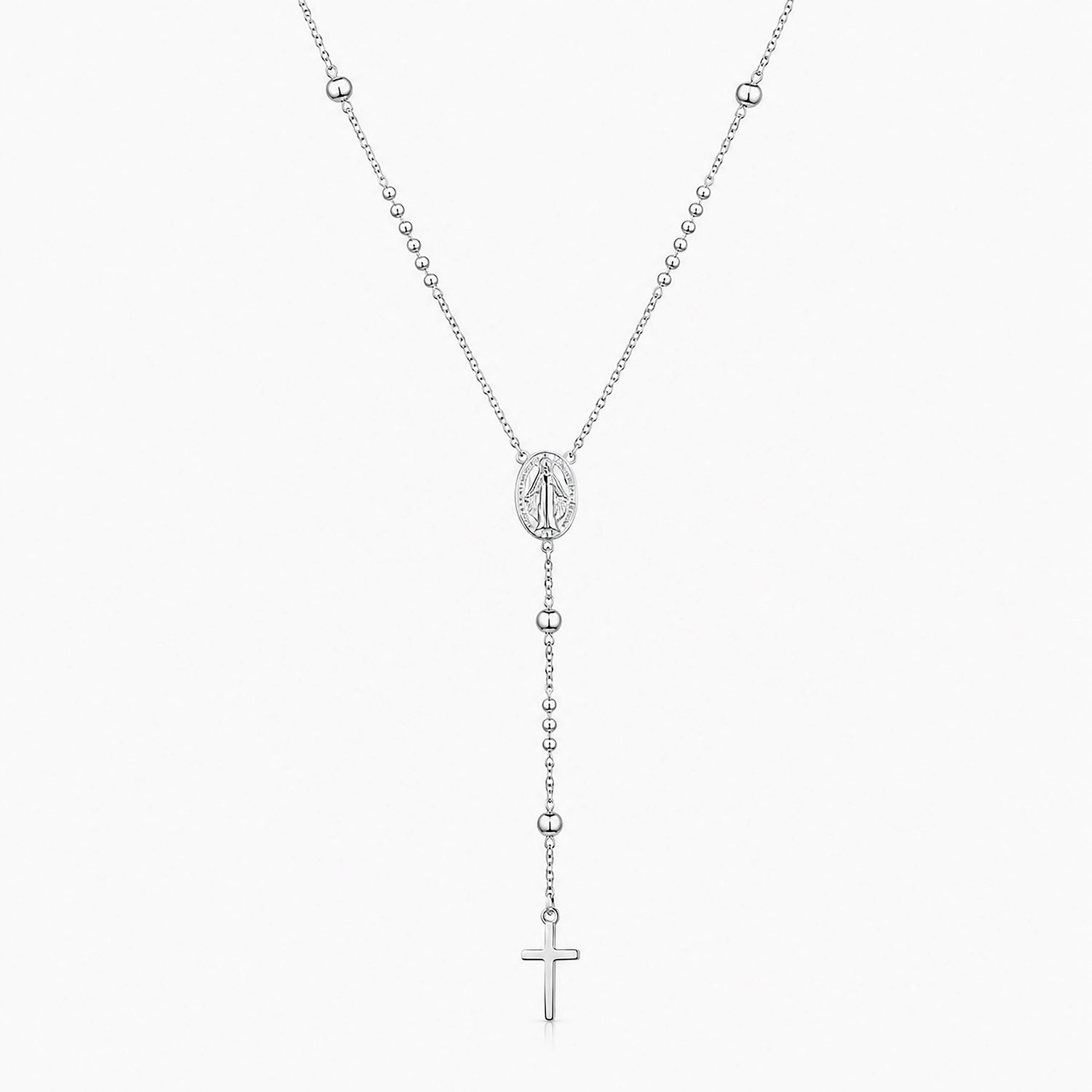 Holy Cross Devotion 925 Sterling Silver Chain Pendant
