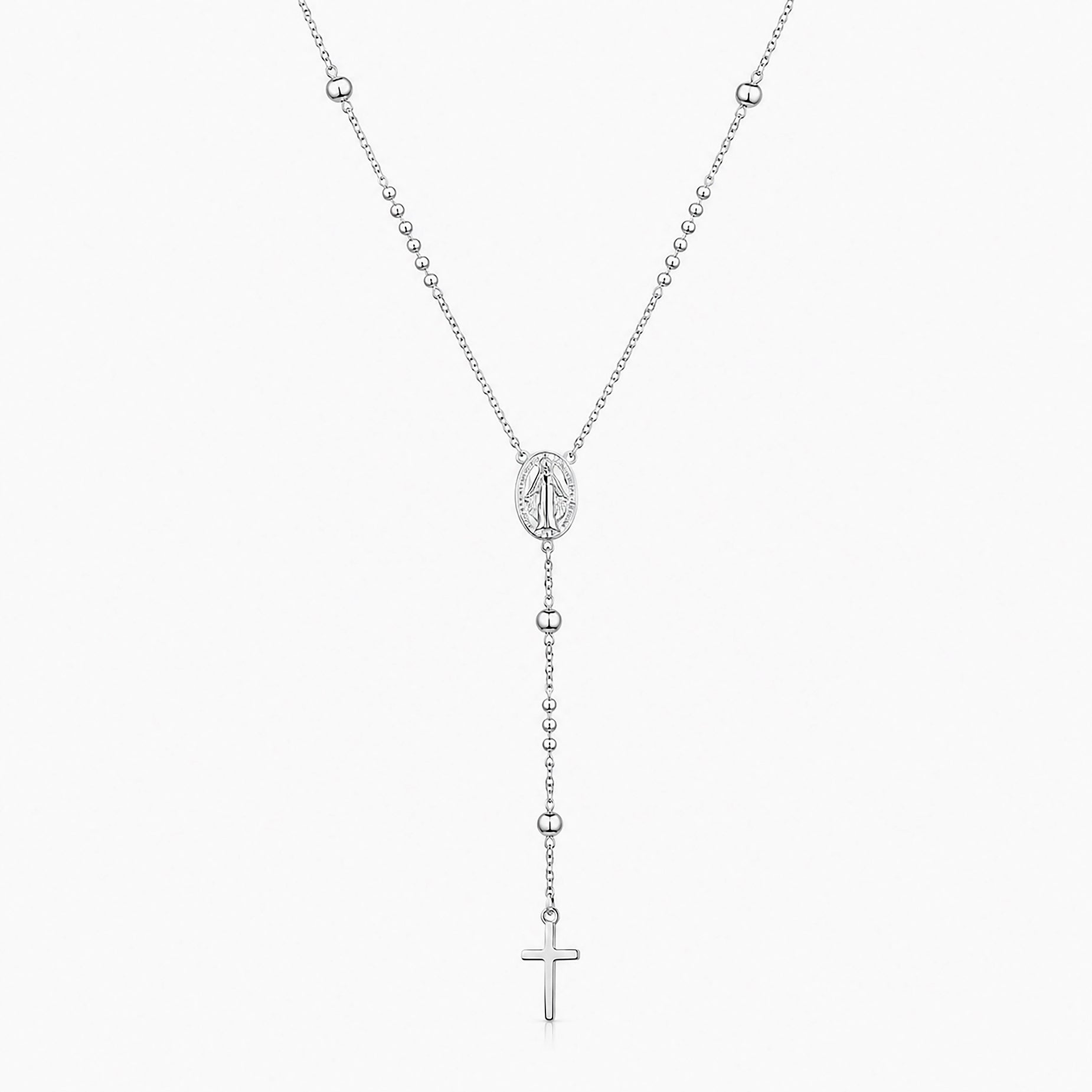 Holy Cross Devotion 925 Sterling Silver Chain Pendant