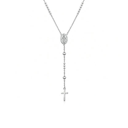 Holy Cross Devotion 925 Sterling Silver Chain Pendant