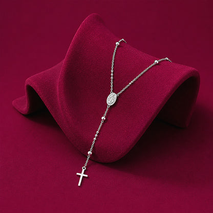 Holy Cross Devotion 925 Sterling Silver Chain Pendant