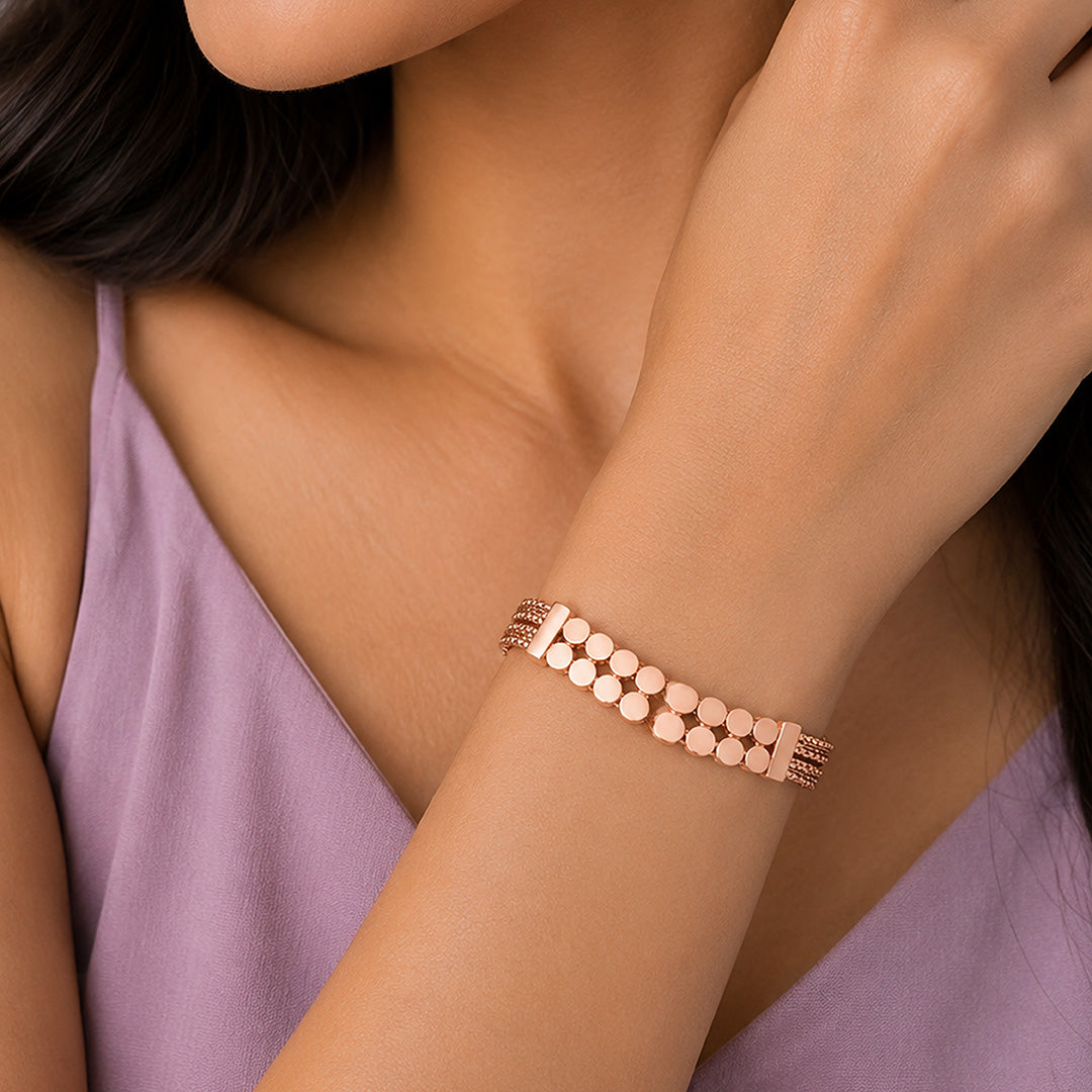 Honeycomb Radiance 925 Sterling Silver Elegant Mesh Bracelet
