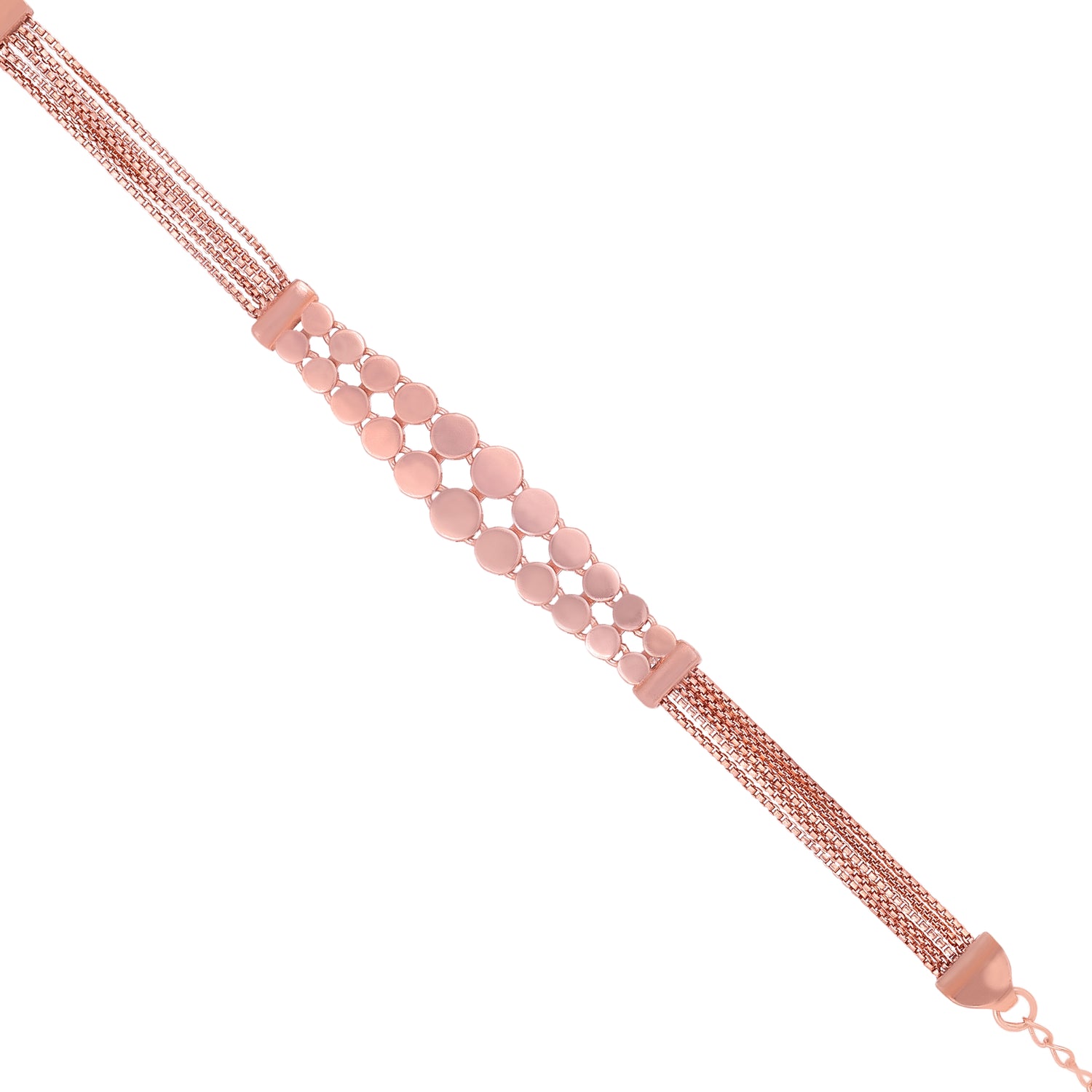 Honeycomb Radiance 925 Sterling Silver Elegant Mesh Bracelet