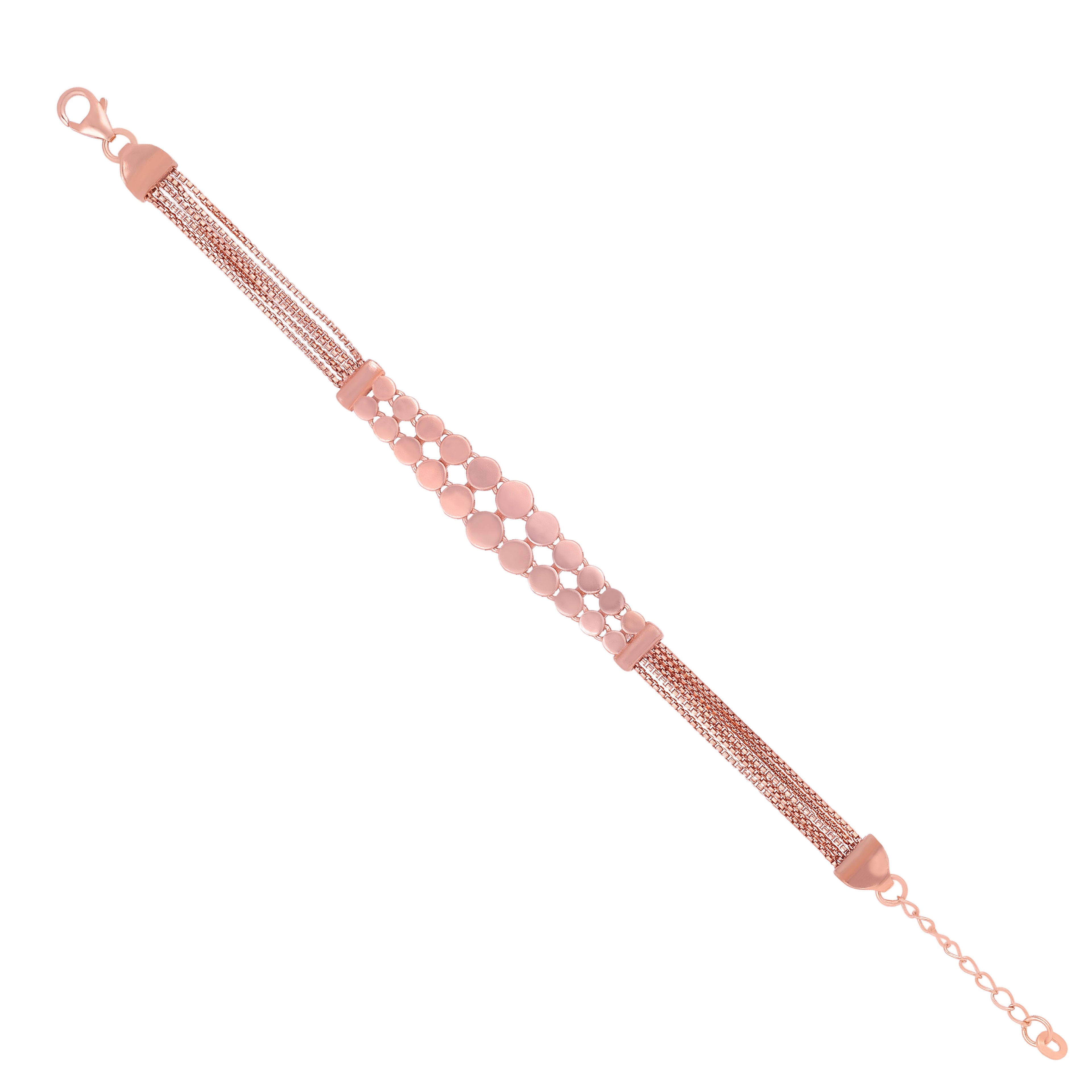 Honeycomb Radiance 925 Sterling Silver Elegant Mesh Bracelet
