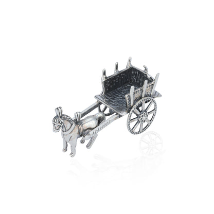 Horse Chariotmode 925 Sterling Silver miniature