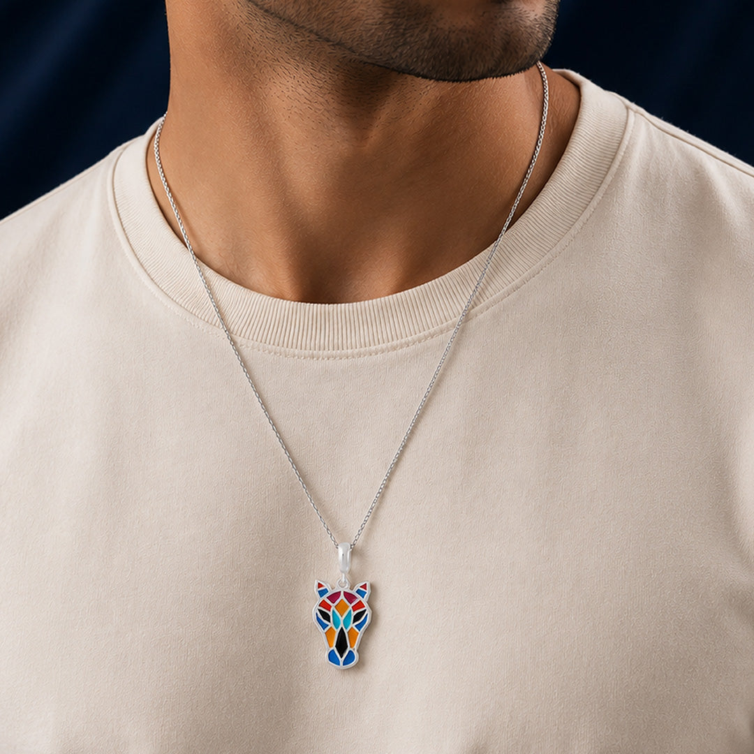 Horse Charm 925 Sterling Silver Pendant