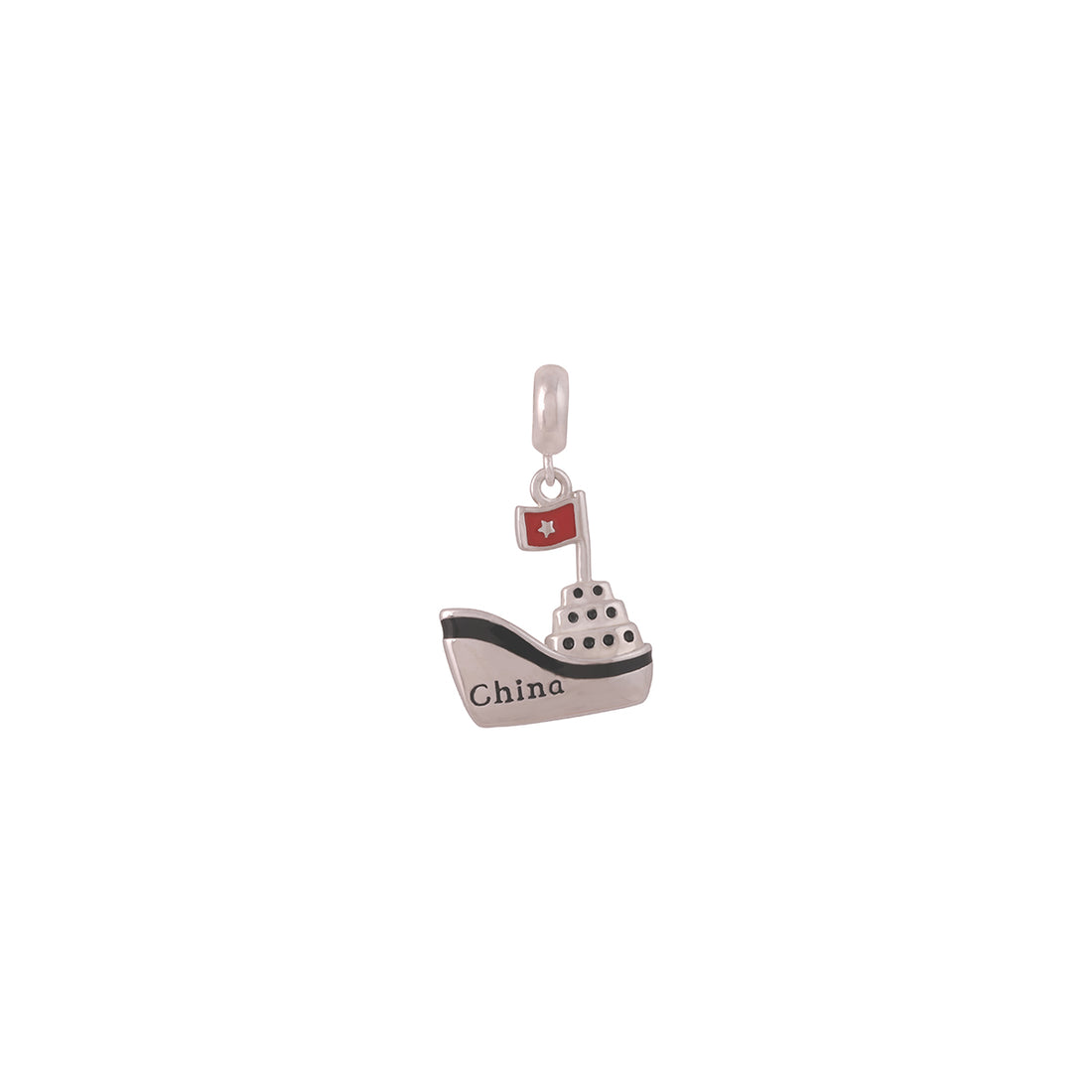 Sailors black ship pendant