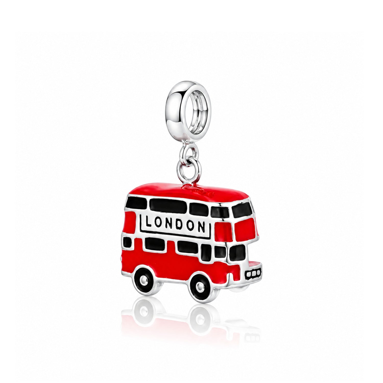 Iconic London Bus 925 Sterling Silver SignaturePendant