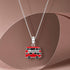 Iconic London Bus 925 Sterling Silver Signature Pendant
