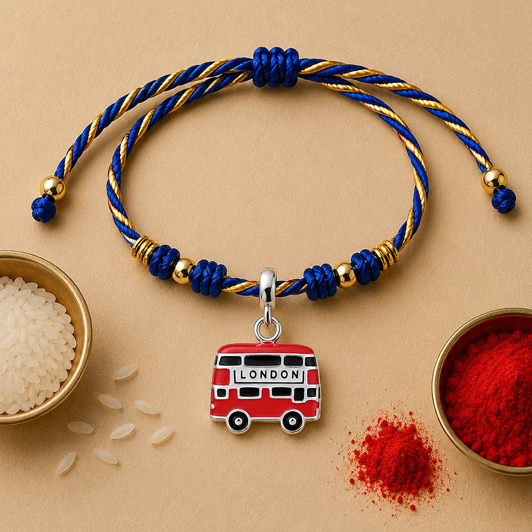 Iconic London Bus 925 Sterling Silver Signature Pendant