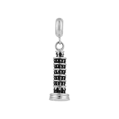 Iconic Tower 925 Sterling Silver Pendant