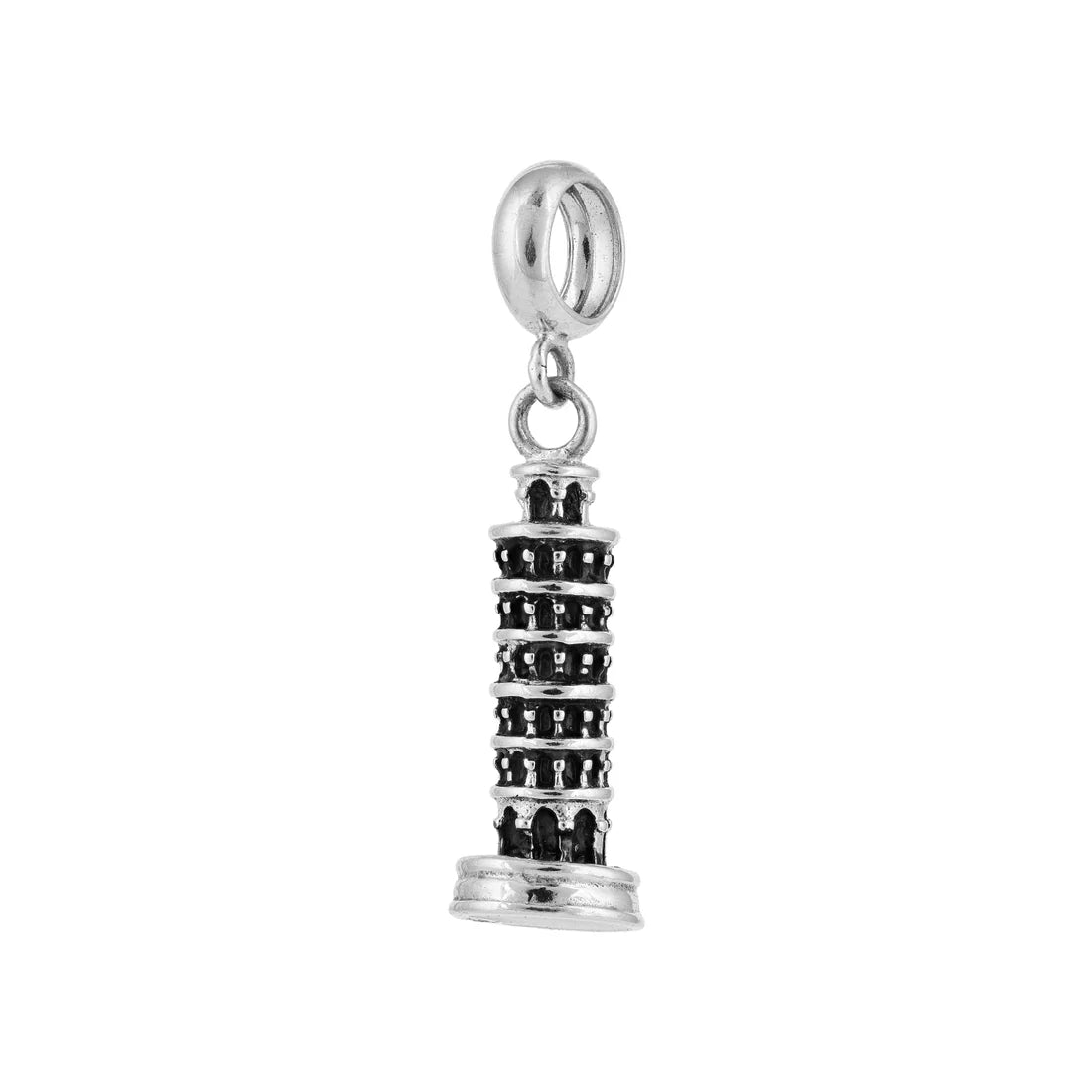 Iconic Tower 925 Sterling Silver Pendant