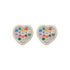 Illuminating Rhodium Plated Colour Pop Studs