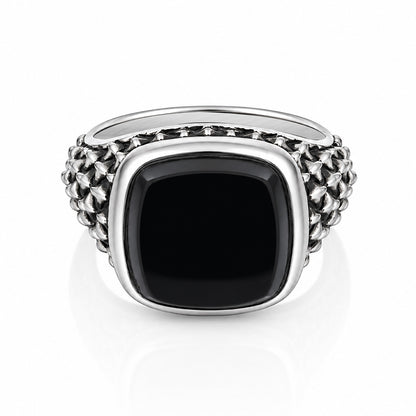 Imperial Onyx 925 Sterling Silver Fashion Ring