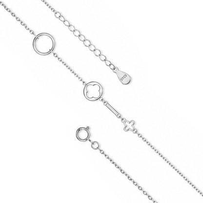 Infinite Bond Multi-Shape Sterling Silver Chain Bracelet