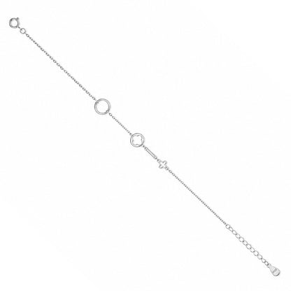 Infinite Bond Multi-Shape Sterling Silver Chain Bracelet