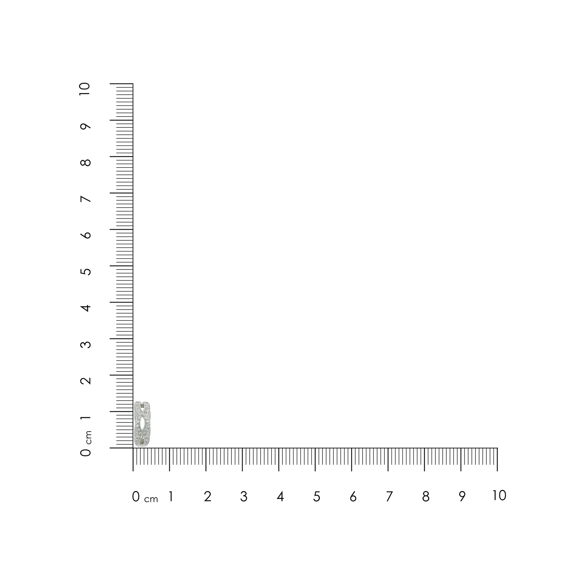 Infinity Radiance 925 Sterling Silver Sparkle Earring for Women