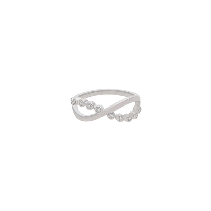 Infinity Loop Silver Ring 925 sterling silver
