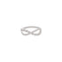 Infinity Loop Silver Ring 925 sterling silver
