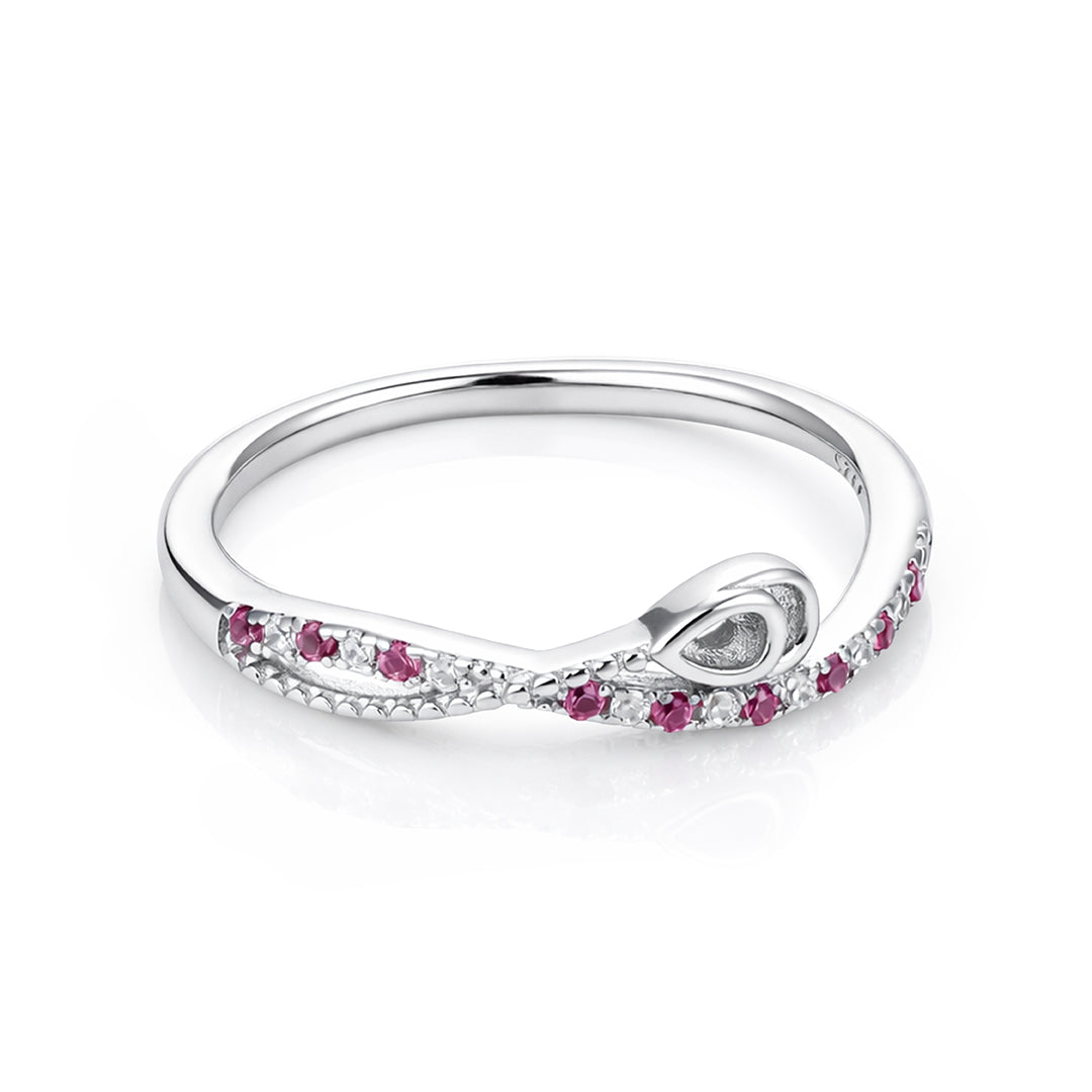 Infinity Style Twist 925 Sterling Silver Ring for Women